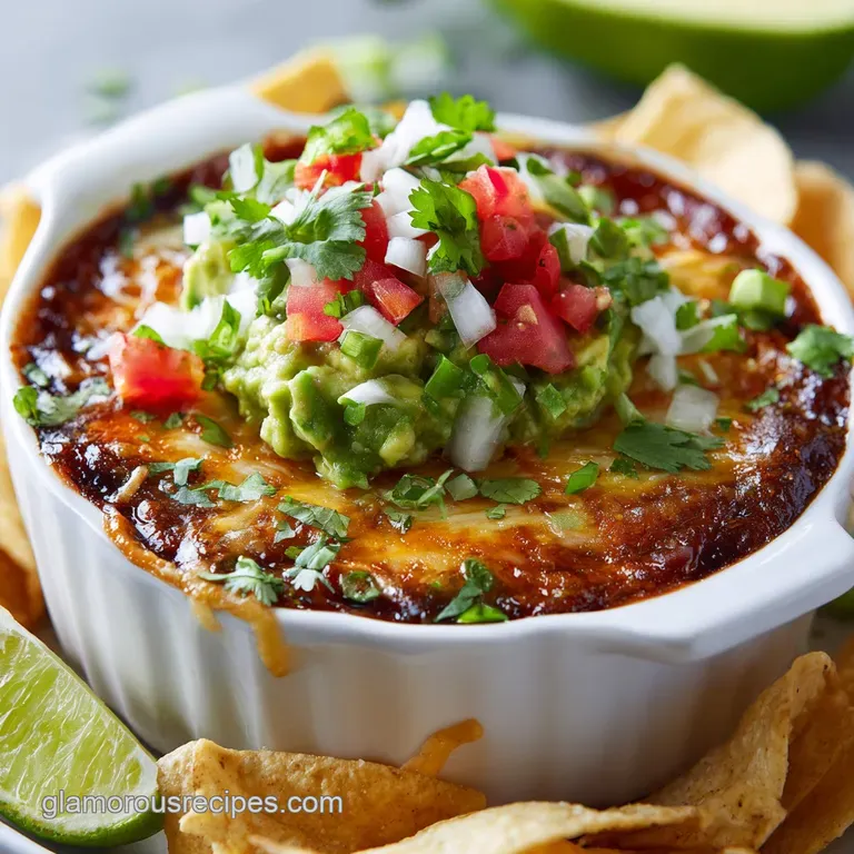 Layer Dip with Refried Beans: Zesty Finish