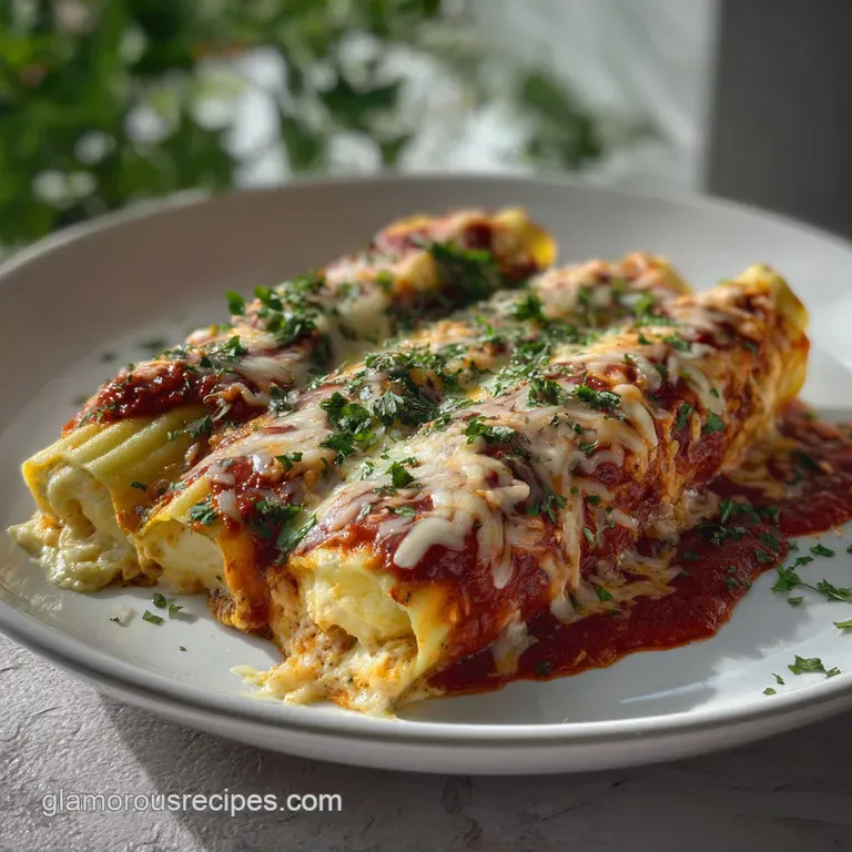Classic Meat Manicotti Bake