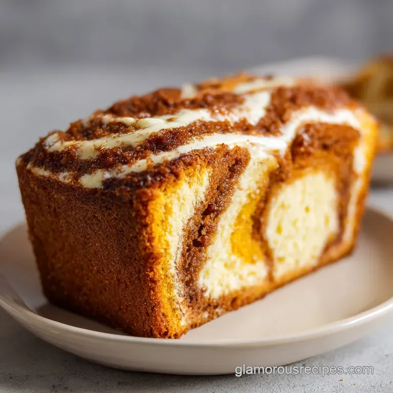 Pumpkin Cream Cheese Bread with Streusel