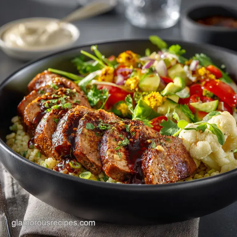 Mounjarofriendly Meal Preparation: Zesty Lime Chicken Batch Bowls presentation