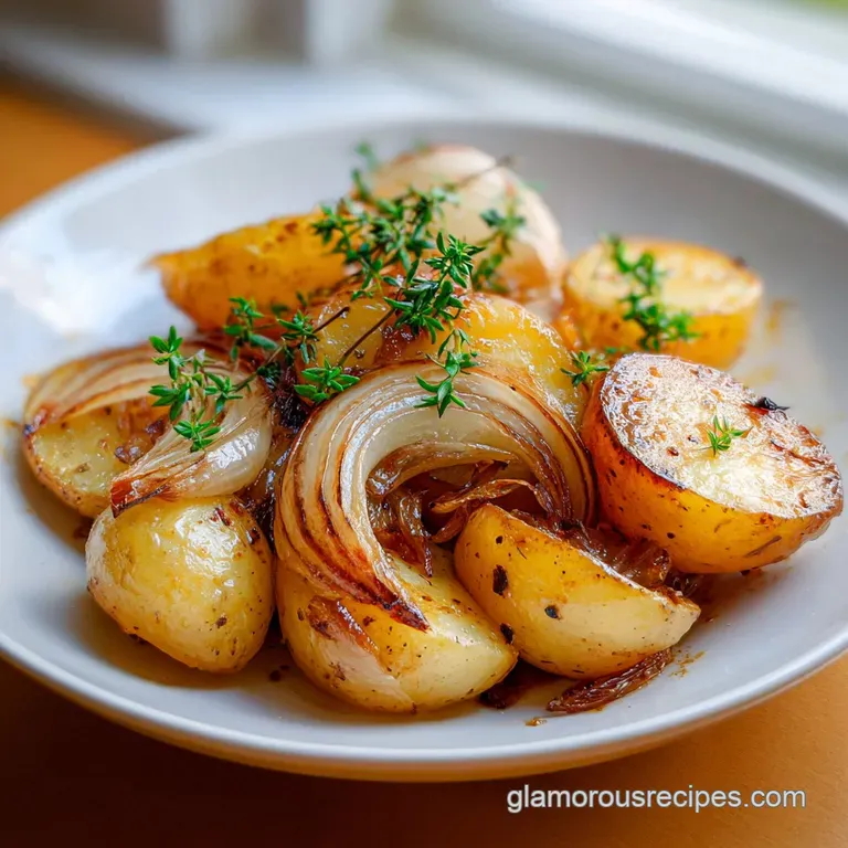 Oven Fried Potatoes and Onions: Crispy and Caramelized
