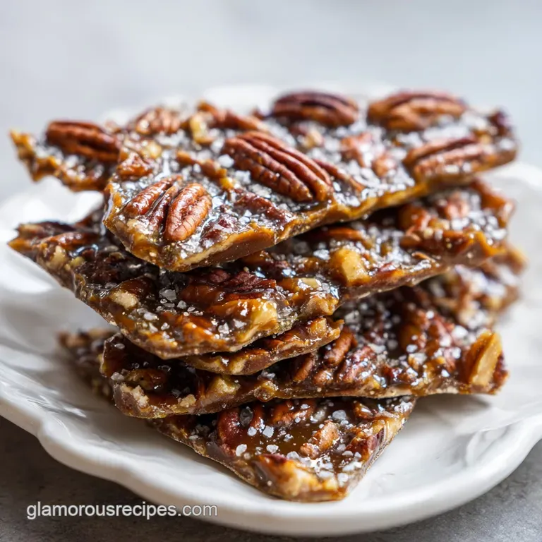 Pecan Pie Bark: Caramel Pecan Crunch