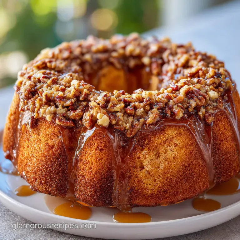 Pecan Upside Down Bundt Cake Recipe