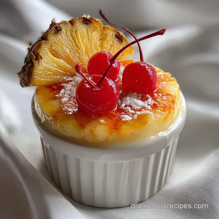 Pineapple Upside Down Cocktail: Sunset Gradient Drink