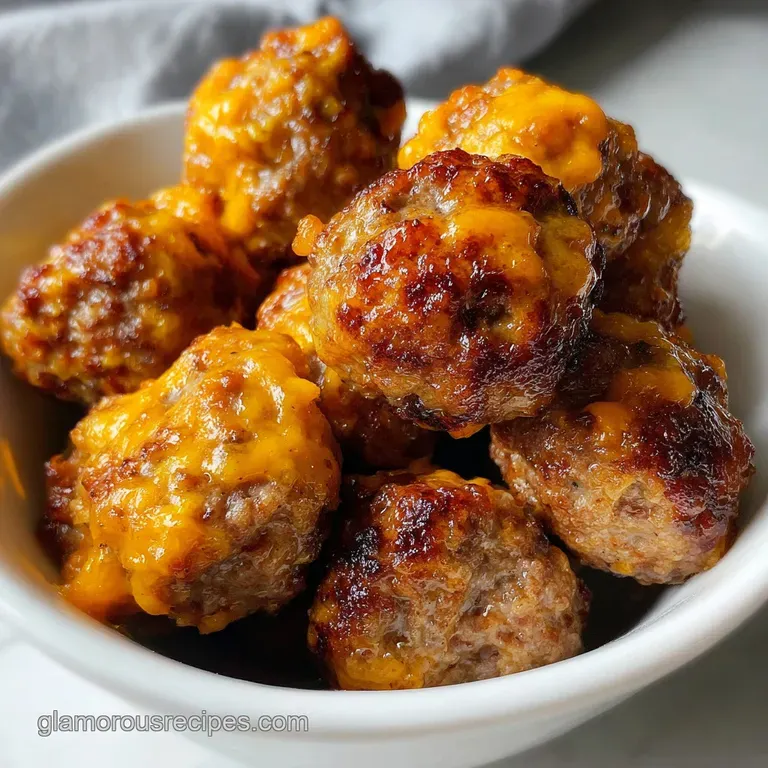 Sausage Balls: Proper Pub-Style Cheddar Nibbles presentation