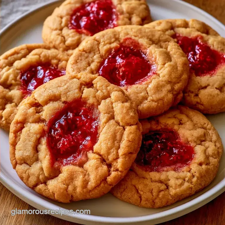 Raspberry Thumbprint Cookies in 30 Minutes