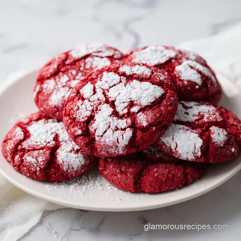 Failure-Proof Red Velvet Crinkle Cookies