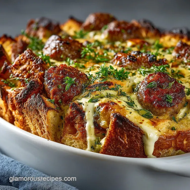 Breakfast Casserole: Sausage Sourdough Strata Hero