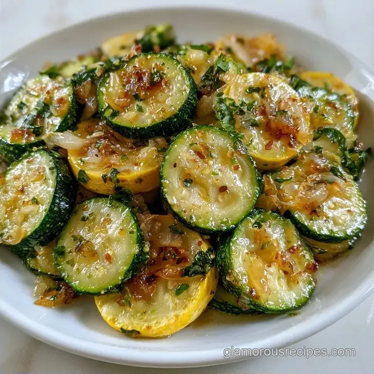 Saut&eacute;ed Zucchini and Yellow Squash with Parmesan