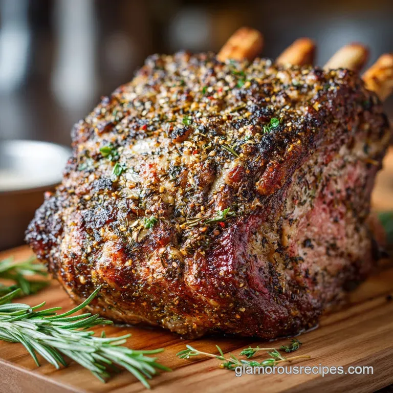 Standing Rib Roast: the Kings Slow Roast presentation