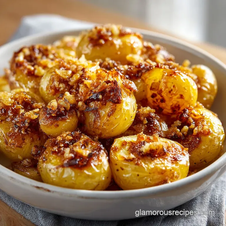 Crispy Smashed Potatoes: Garlic Butter