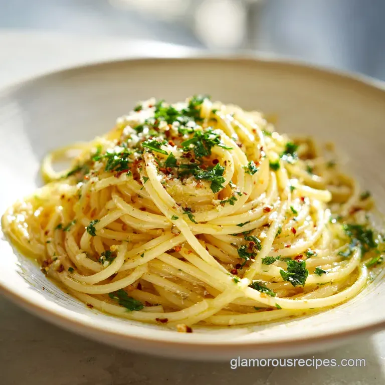 Spaghetti Aglio e Olio: Silky and Garlic Forward