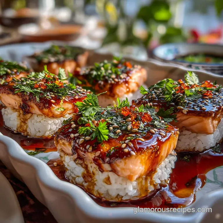 Easy Spicy Salmon Sushi Bake Recipe