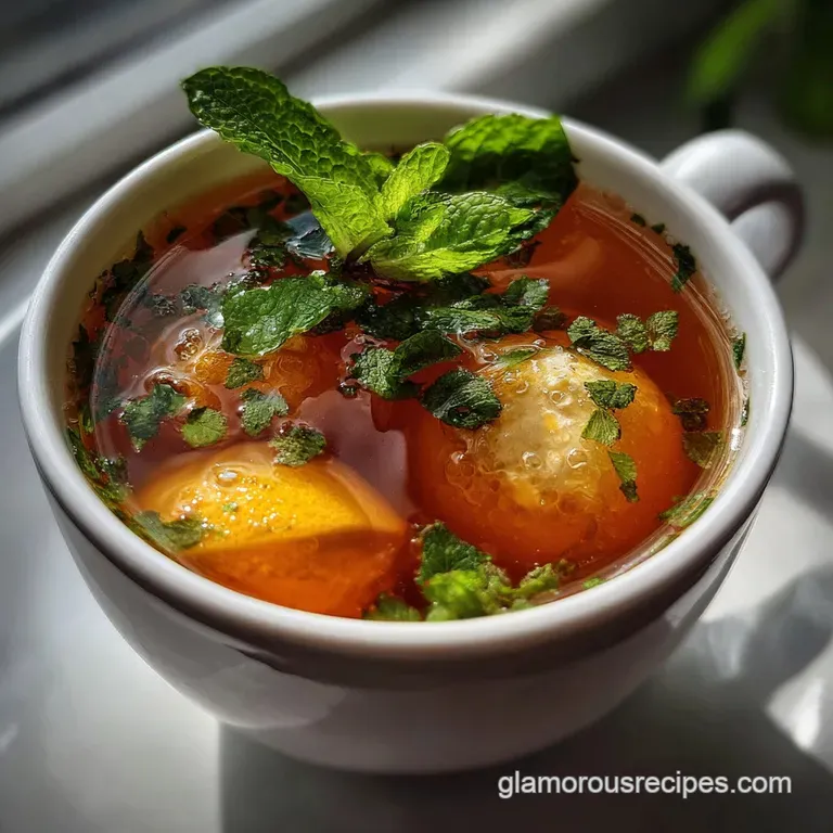 Starbucks Medicine Ball: Honey Citrus Mint Tea presentation