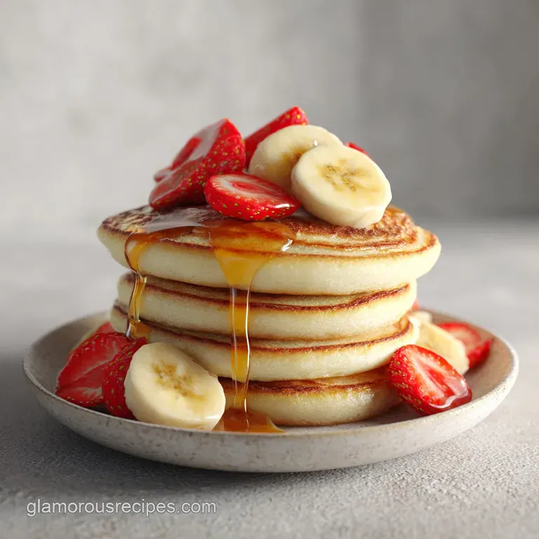 Strawberry Banana Pancakes: Fluffy and Golden