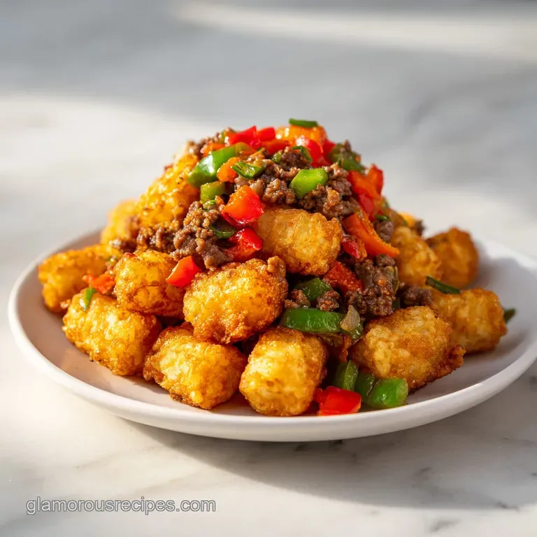 Taco Tater Tot Casserole: Lean and Crispy