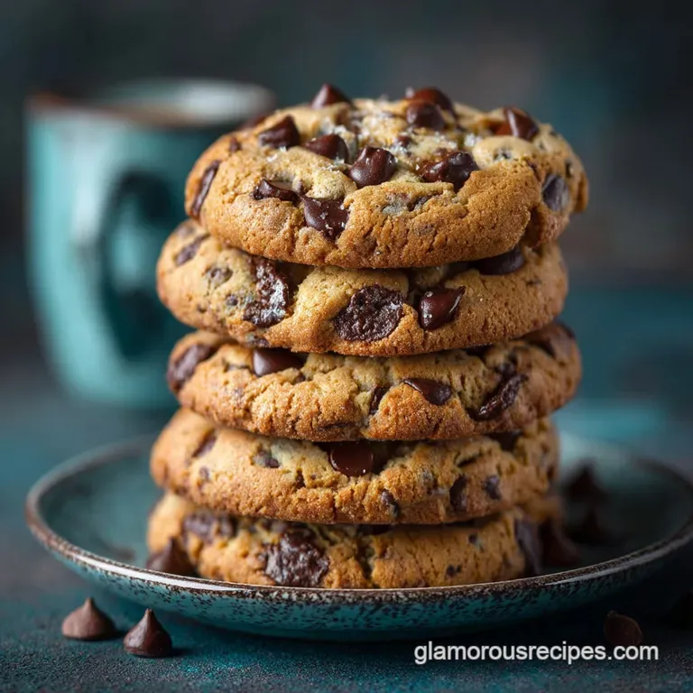 Chocolate Chip Cookies: Thick Chewy Brown Butter Style presentation