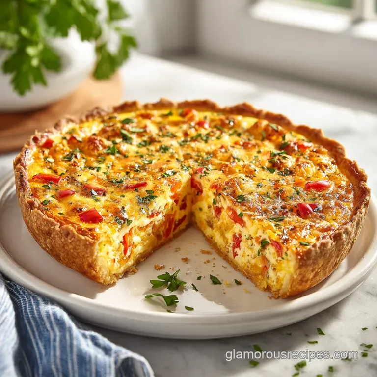 Three Cheese Quiche: Silky Custard & Flaky Crust