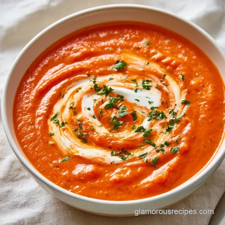 High-Protein Tomato Soup with Greek Yogurt