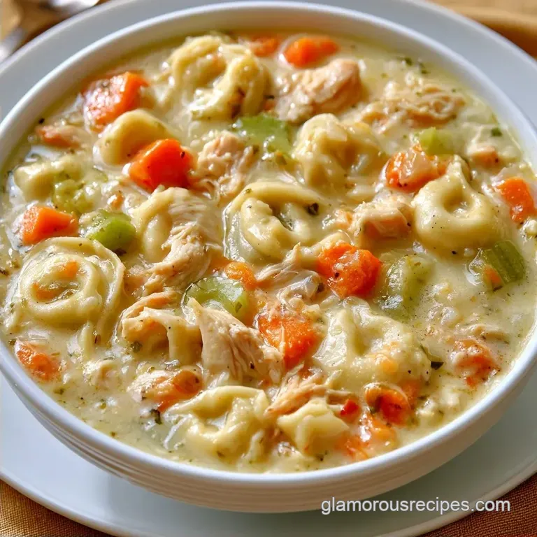 Tortellini Soup with Chicken in 40 Minutes
