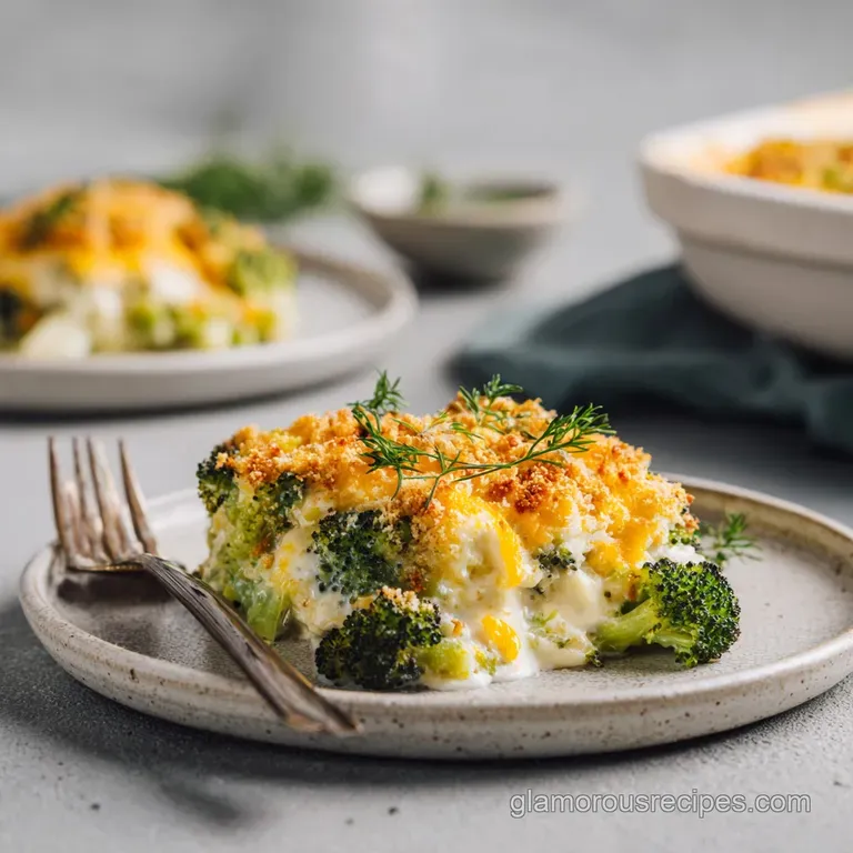 Broccoli Casserole: Creamy Cheddar Rice Bake