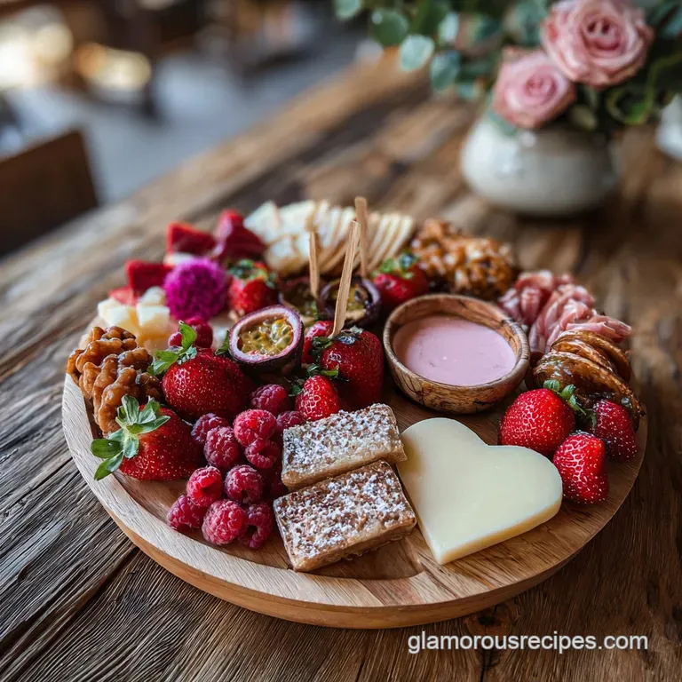 Valentine s Day Snack Board with Fruit