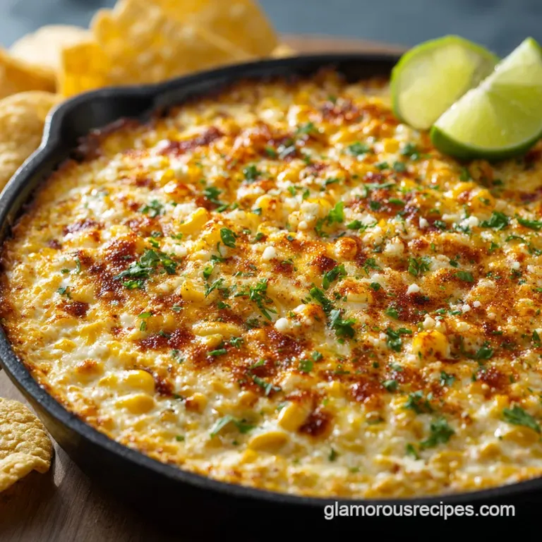 Corn Dip: the Mexican Fiesta Corn Bake (Smoky Cheesy) presentation