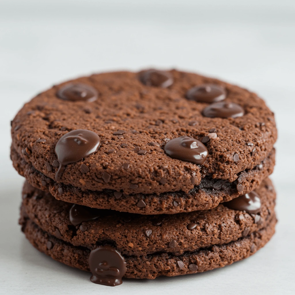 Freshly baked crookies with crispy edges and a chewy center, showcasing a cookie-brownie fusion.