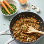 Delicious Vegemince recipe served in tacos with fresh toppings