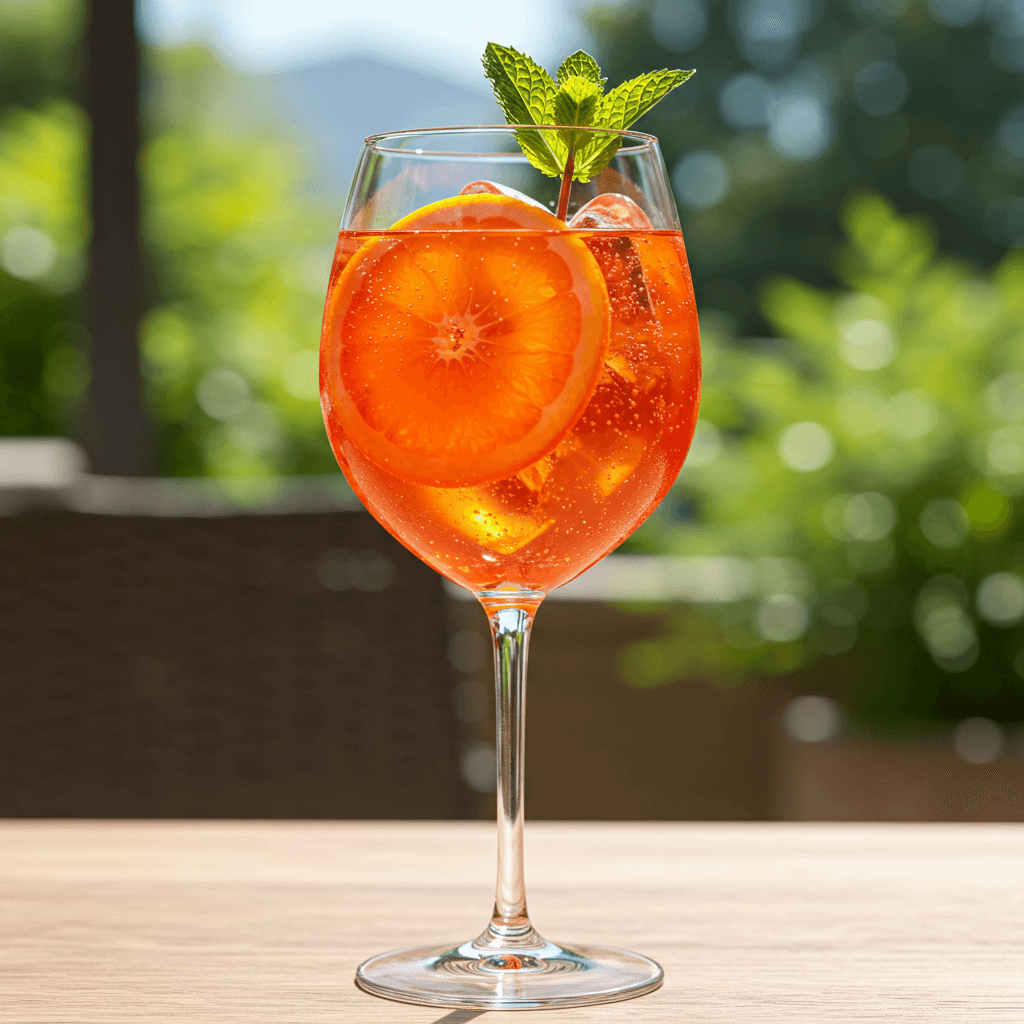 Hugo Spritz cocktail with a mint garnish and citrus slices, ideal for outdoor parties.