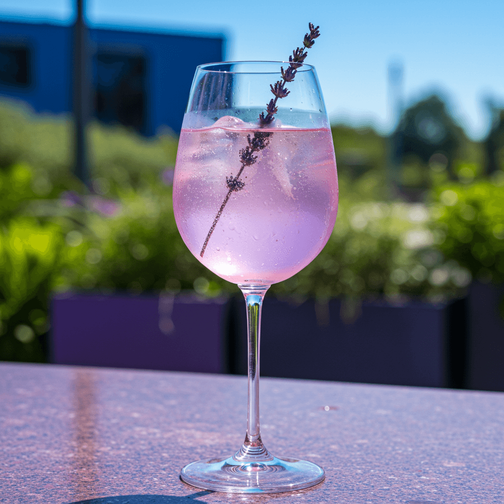 Hugo Spritz cocktail served in a large wine glass with a slice of lime and fresh mint, ideal for a summer afternoon.